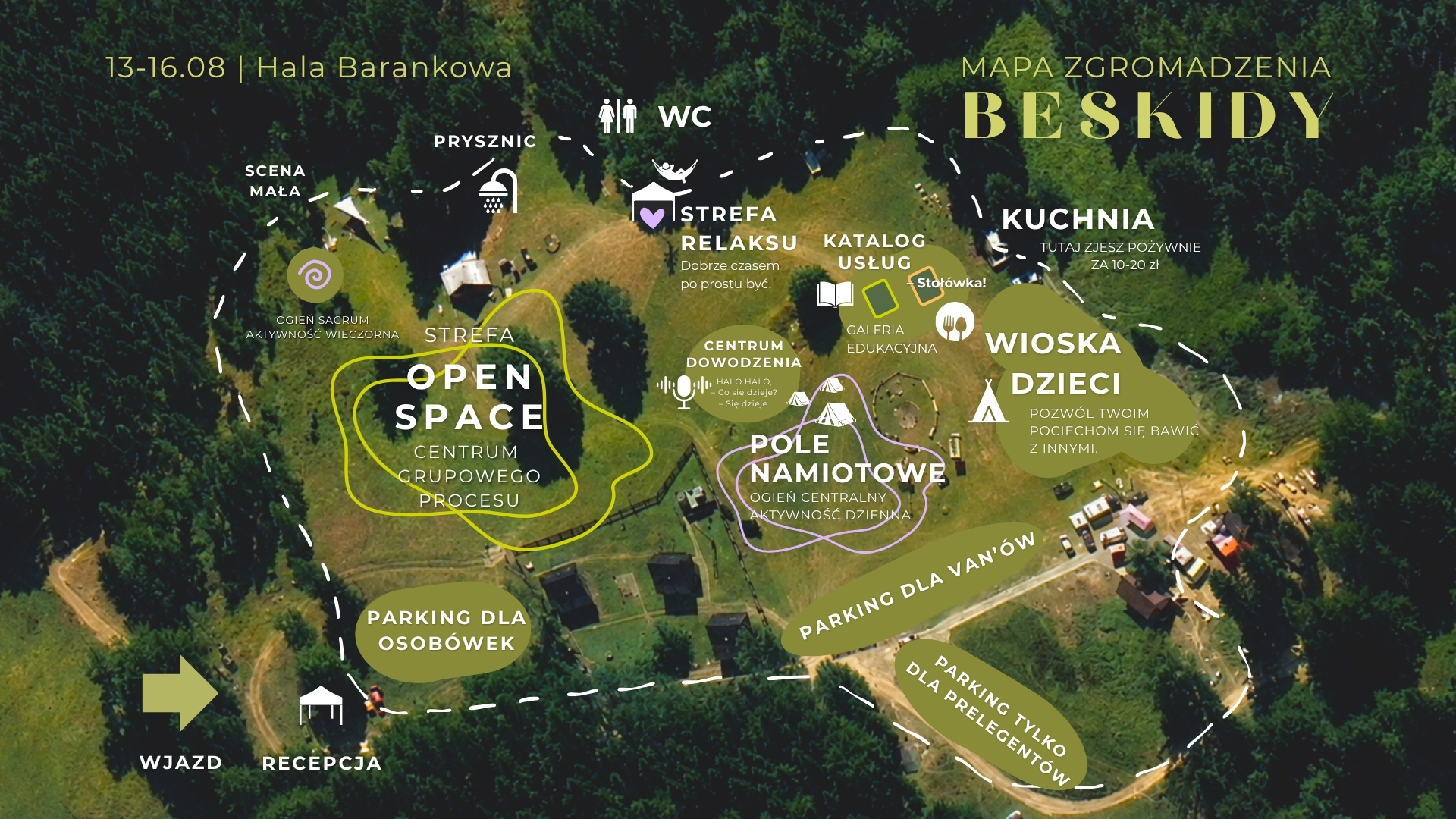 MAPA ZGROMADZENIA BESKIDY MAPA ZGROMADZENIA BESKIDY